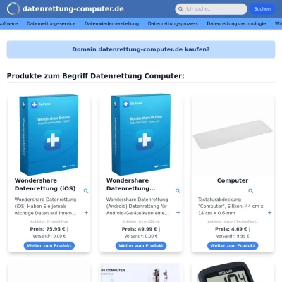 Screenshot datenrettung-computer.de