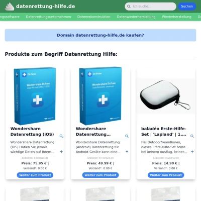 Screenshot datenrettung-hilfe.de