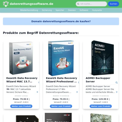 Screenshot datenrettungssoftware.de