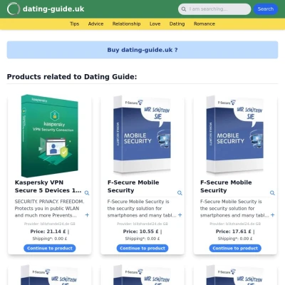 Screenshot dating-guide.uk