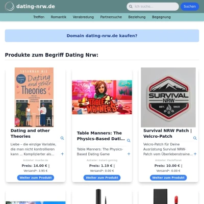 Screenshot dating-nrw.de