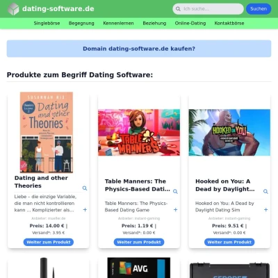 Screenshot dating-software.de