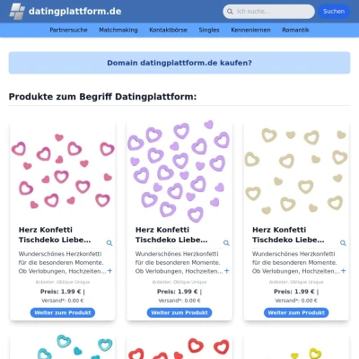 Screenshot datingplattform.de