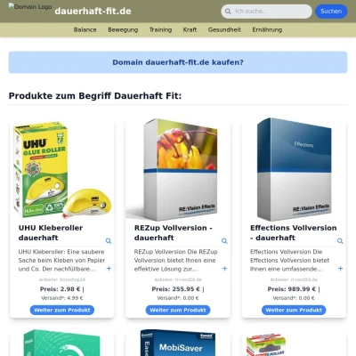 Screenshot dauerhaft-fit.de