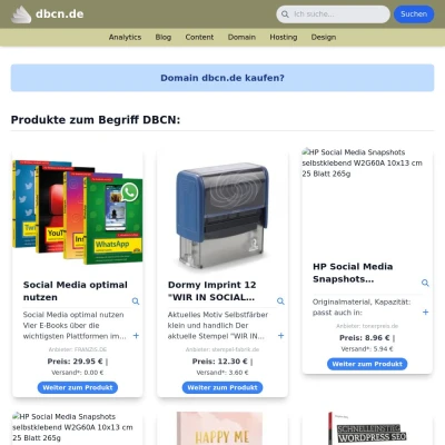 Screenshot dbcn.de