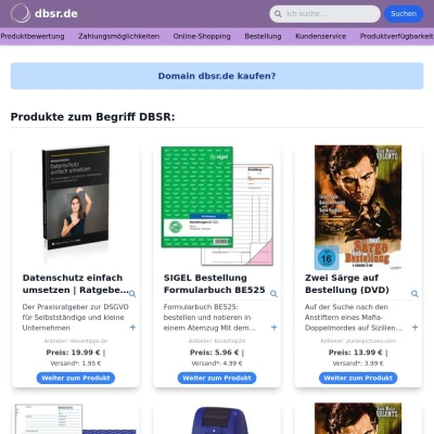 Screenshot dbsr.de