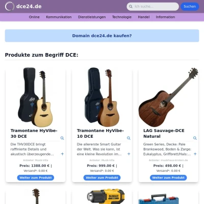 Screenshot dce24.de