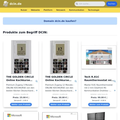 Screenshot dcin.de