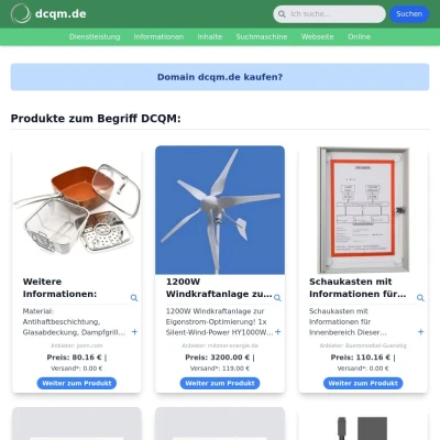 Screenshot dcqm.de