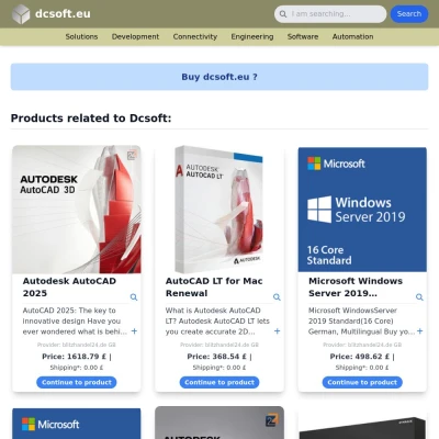 Screenshot dcsoft.eu