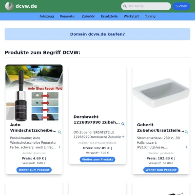 Screenshot dcvw.de