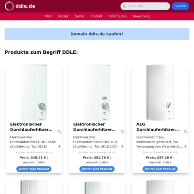 Screenshot ddle.de