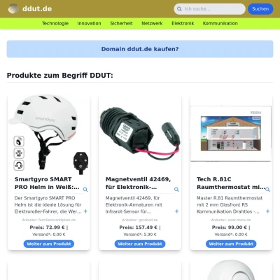 Screenshot ddut.de