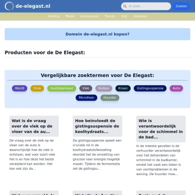 Screenshot de-elegast.nl