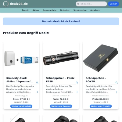 Screenshot dealz24.de