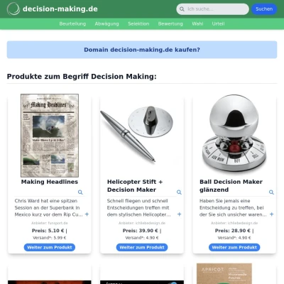 Screenshot decision-making.de