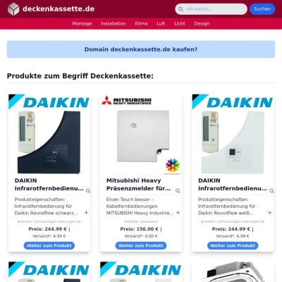 Screenshot deckenkassette.de