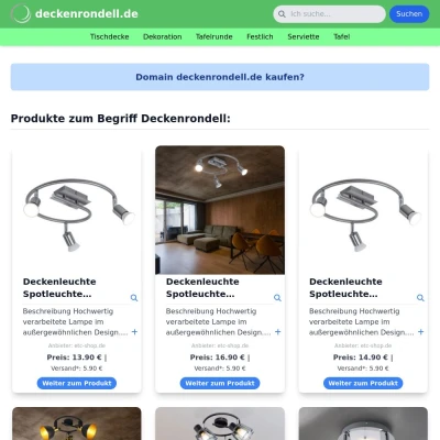 Screenshot deckenrondell.de