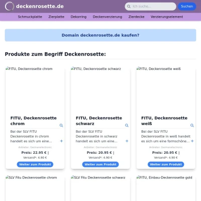 Screenshot deckenrosette.de