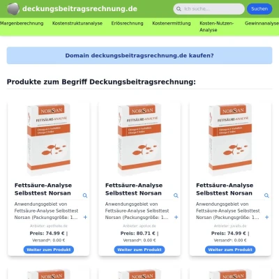 Screenshot deckungsbeitragsrechnung.de