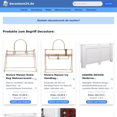 Screenshot decostore24.de