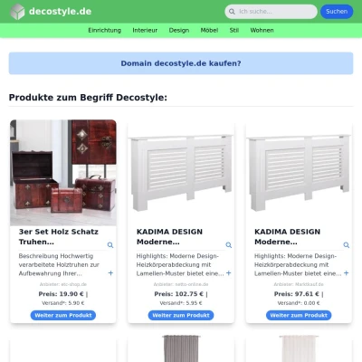 Screenshot decostyle.de