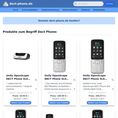 Screenshot dect-phone.de