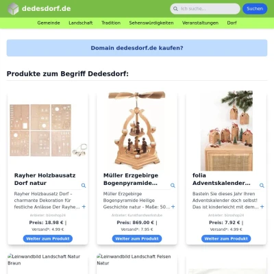 Screenshot dedesdorf.de