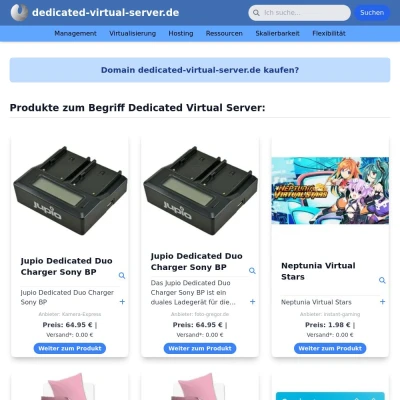Screenshot dedicated-virtual-server.de