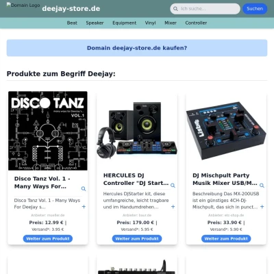 Screenshot deejay-store.de