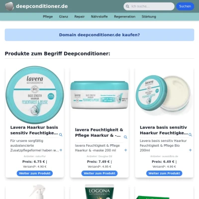 Screenshot deepconditioner.de