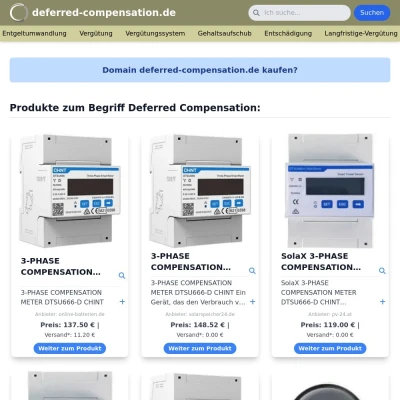 Screenshot deferred-compensation.de