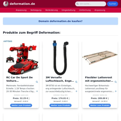 Screenshot deformation.de