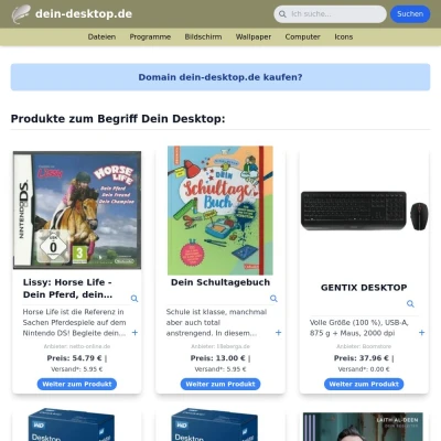 Screenshot dein-desktop.de