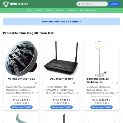 Screenshot dein-dsl.de