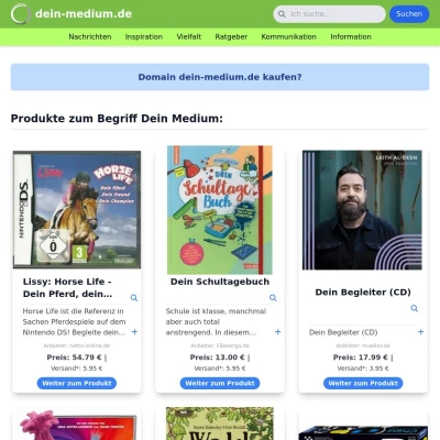 Screenshot dein-medium.de
