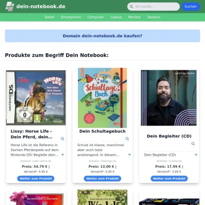 Screenshot dein-notebook.de