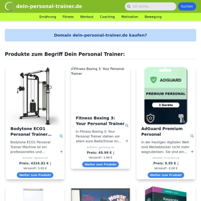 Screenshot dein-personal-trainer.de