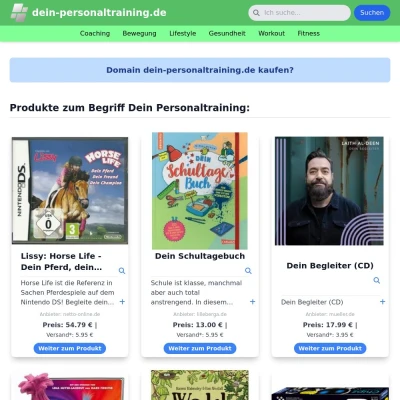Screenshot dein-personaltraining.de