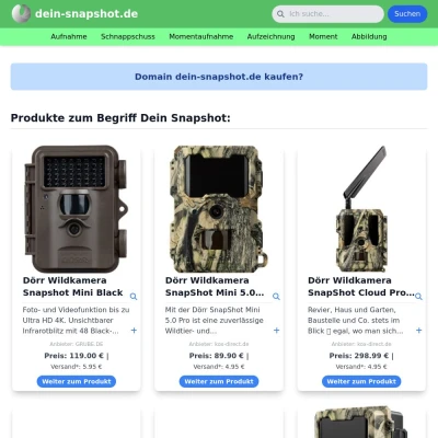 Screenshot dein-snapshot.de