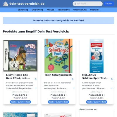 Screenshot dein-test-vergleich.de