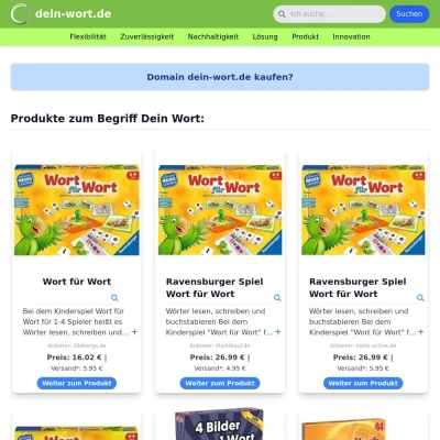 Screenshot dein-wort.de