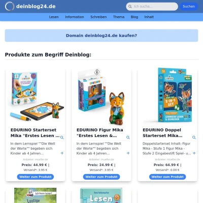 Screenshot deinblog24.de