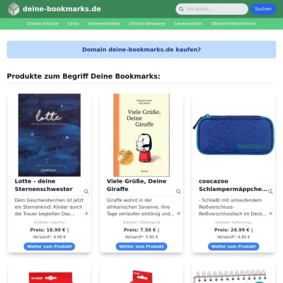 Screenshot deine-bookmarks.de