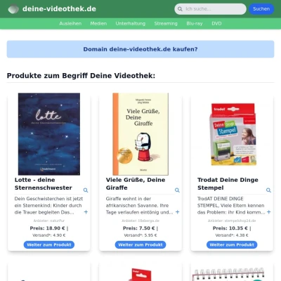 Screenshot deine-videothek.de