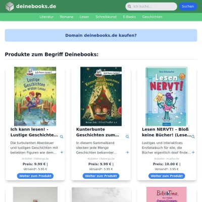 Screenshot deinebooks.de