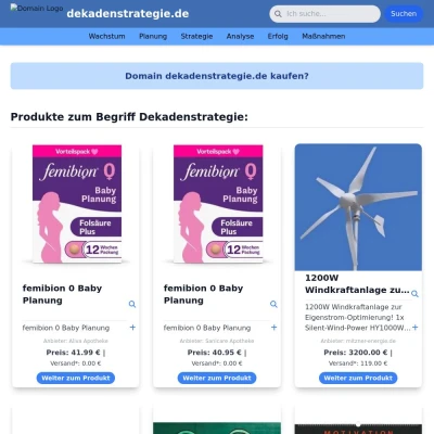 Screenshot dekadenstrategie.de