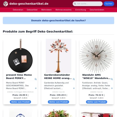 Screenshot deko-geschenkartikel.de