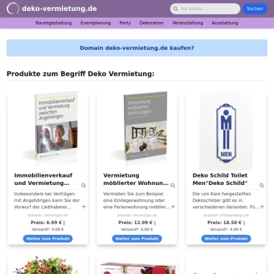 Screenshot deko-vermietung.de