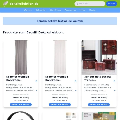 Screenshot dekokollektion.de